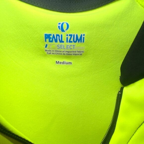 Pearl Izumi Select Mens Cycling Jersey Mid-zip Medium Neon Yellow Reflective - Picture 2 of 5